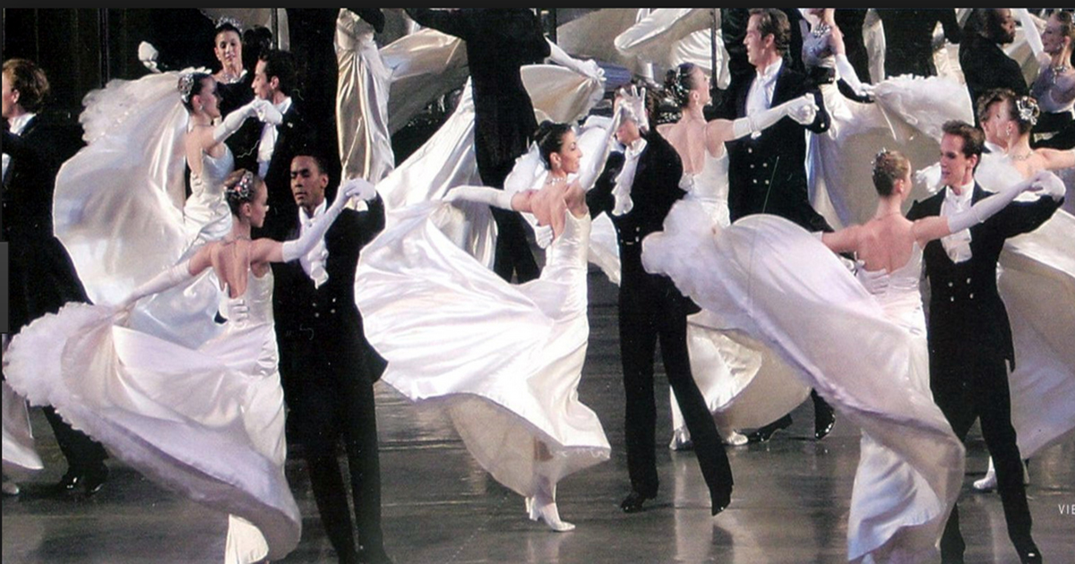 Viennese waltz dance team