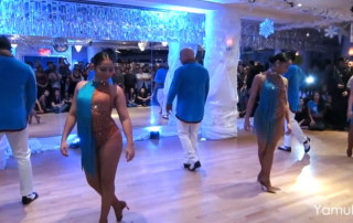 Hustle, salsa, bachata & jazz dance performances including Yamulee