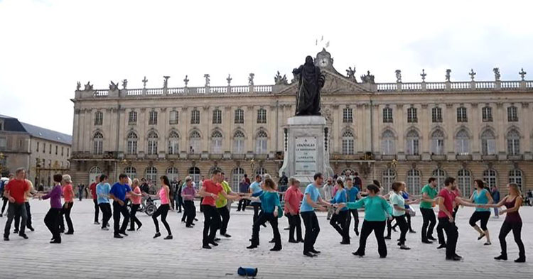 International Flashmob West Coast Swing in Nancy, France