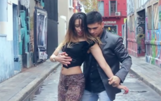 Bachata sensual urbana dance couple