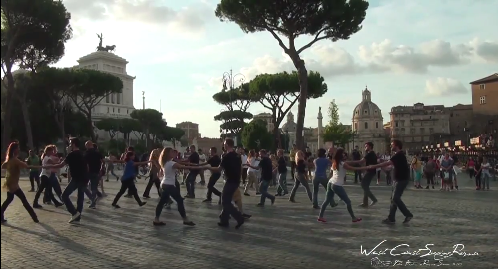 International Flashmbo West Coast Swing 2015 in Rome, Italy