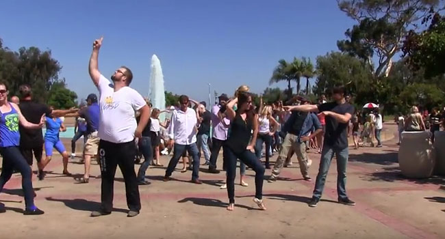 International Flashmob West Coast Swing 2016 San Diego group 